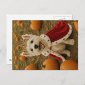 Westie Queen zu Halloween Postkarte (Vorne/Hinten)