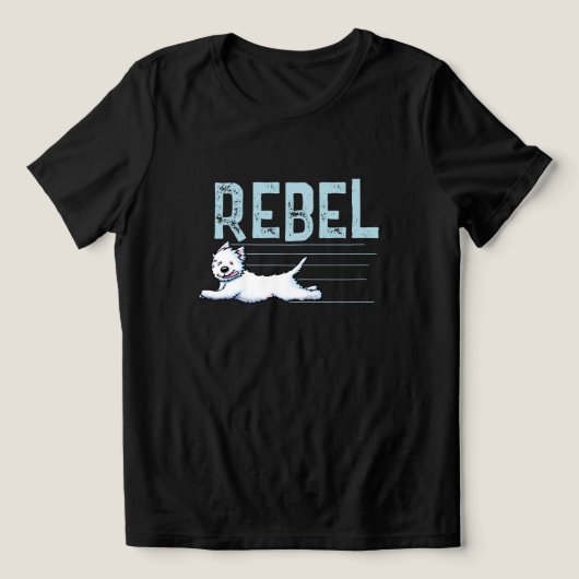 Westie Rebel T - Shirt (Design Vorderseite)