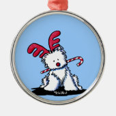 Westie Rentier Ornament (Vorne)