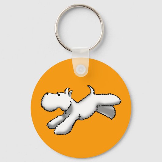 Westie Run Schlüsselanhänger (Vorderseite)