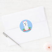 Westie Runder Aufkleber (Umschlag)