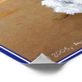 Westie Sailor mit Boats Poster (Ecke)