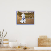Westie Sailor mit Boats Poster (Küche)