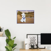 Westie Sailor mit Boats Poster (Heimbüro)