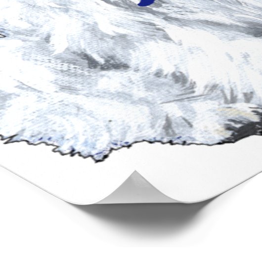 Westie Sailor Poster (Ecke)