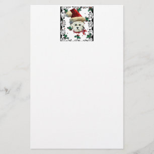 Westie Santa Briefpapier