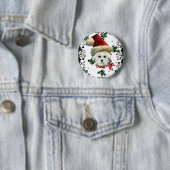 Westie Santa Button (Beispiel)