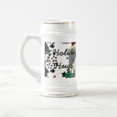 Westie Santa Stien Bierglas (Links)