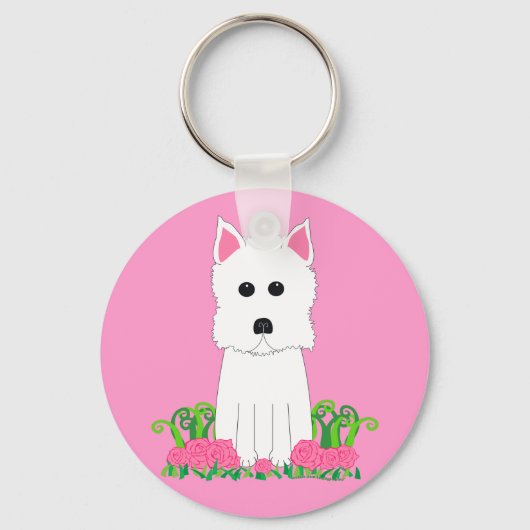Westie Schlüsselanhänger (Vorderseite)