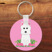 Westie Schlüsselanhänger (Vorderseite)