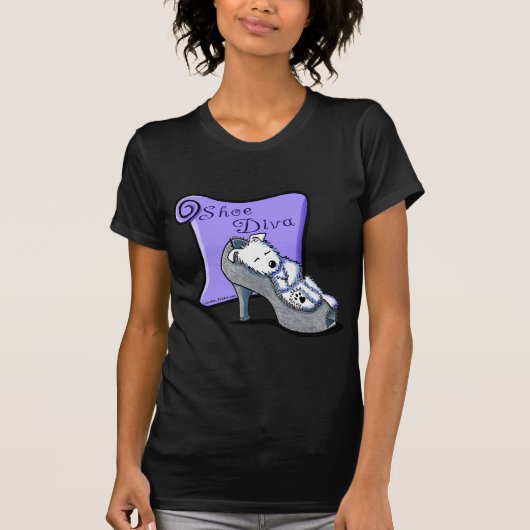 Westie SCHUH-DIVA T-Shirt (Vorderseite)