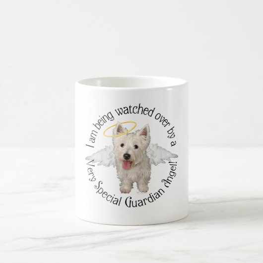 Westie-Schutzengel Kaffeetasse (Mittel)