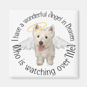 Westie-Schutzengel Magnet
