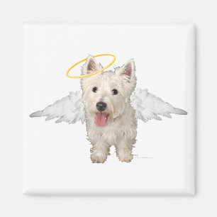 Westie-Schutzengel Magnet