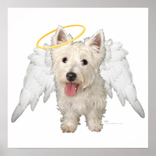 Westie Schutzengel Poster