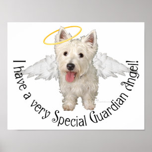 Westie-Schutzengel Poster