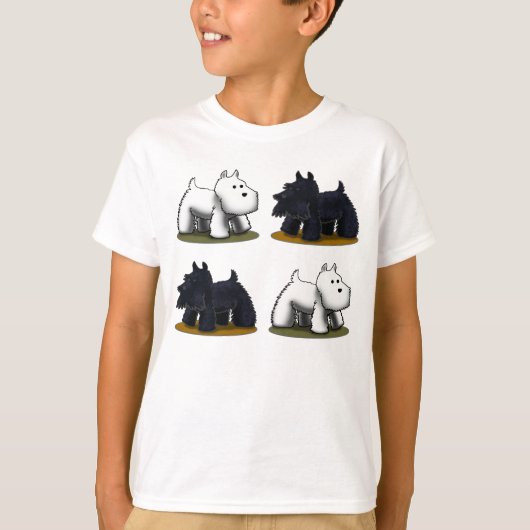 Westie, Scottie, Scottie, Westie T-Shirt (Vorderseite)