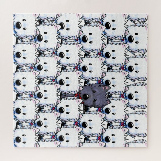Westie Scottie Terriers Puzzle (Horizontal)