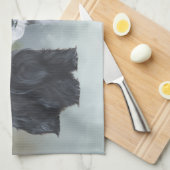 Westie Scottie Wintertime Handtuch (Viertel Falte)