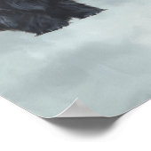 Westie Scottie Winterzeit Poster (Ecke)