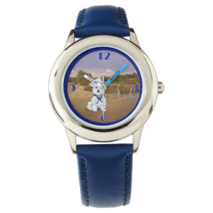 Westie-Segelboote Armbanduhr