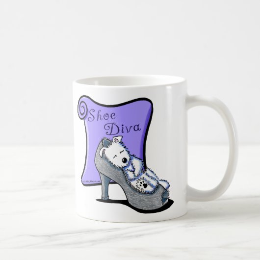 Westie SHOE DIVA Tasse (Rechts)