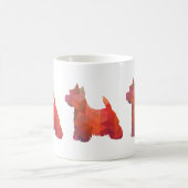 Westie Silhouette Dog Kaffeetasse (Mittel)
