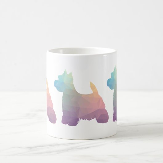 Westie Silhouette Dog Kaffeetasse (Mittel)