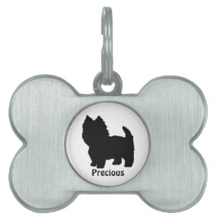 Westie Silhouette Dog Tag Tiermarke