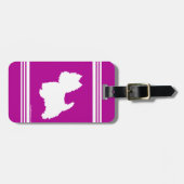 Westie Silhouette Gepäckanhänger (Vorderseite horizontal)