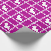 Westie Silhouette Geschenkpapier (Ecke)