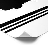 Westie Silhouette Poster (Ecke)