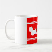 Westie Silhouette Red Kaffeetasse (Links)