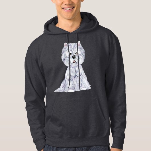 Westie Sit Hoodie (Vorderseite)
