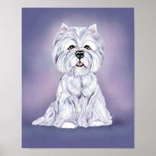 Westie Sit Poster (Vorne)