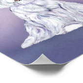 Westie Sitzt Poster (Ecke)