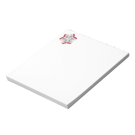 Westie Snowflake Notizblock (Rotiert)