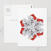Westie Snowflake Postkarte (Vorne/Hinten)