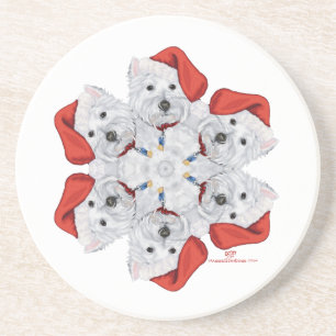 Westie Snowflake Untersetzer