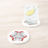 Westie Snowflake Untersetzer (Seite)