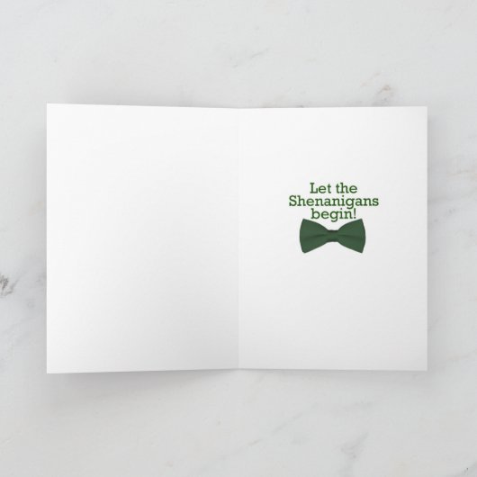 Westie St. Patrick's Day Card Karte (Innenseite)