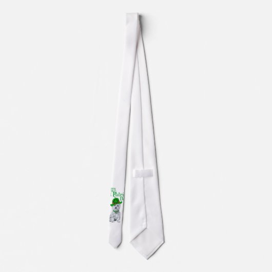 Westie St Patricks Day Krawatte (Rückseite)