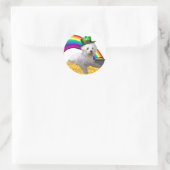 Westie St Patricks Stickers (Tasche)