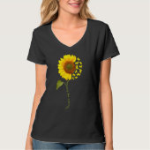 Westie Sunflower T-Shirt (Vorderseite)