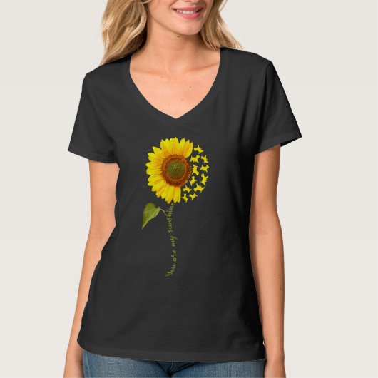 Westie Sunflower T-Shirt (Vorderseite)