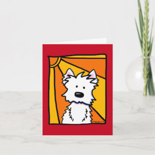 Westie Sunshine Note Card Karte