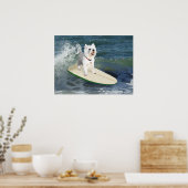 Westie Surfer Poster (Küche)