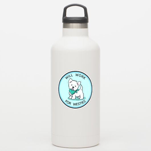 Westie Süsse Sticker (Wassserflasche)
