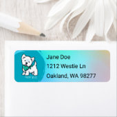 Westie Swash Rücksendeadresse-Label (Insitu)