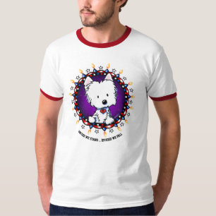 Westie T - Shirt zum Unabhängigkeitstag der USA